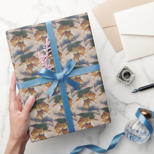 Papier Cadeau Retro Ski Noël vintage (Cadeaux)