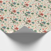 Papier Cadeau Retro Snowman Fun (Coin)