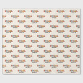 Papier Cadeau Rétro Social Worker (Plat)