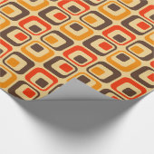 Papier Cadeau Rétro Squares Pattern (Coin)