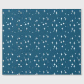 Papier Cadeau Retro Stardust Starburst Stars Nouvel An (Plat)