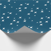 Papier Cadeau Retro Stardust Starburst Stars Nouvel An (Coin)