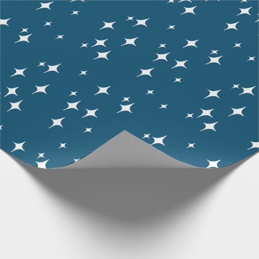 Papier Cadeau Retro Stardust Starburst Stars Nouvel An (Coin)