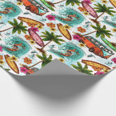 Papier Cadeau Retro Surfing (Coin)