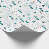 Papier Cadeau Retro Un Noël Go-Go (Coin)