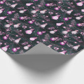 Papier Cadeau Retro Vacances Lumières Amusants Joli Noël Moderne (Coin)