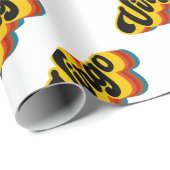 Papier Cadeau Rétro Vierge vintage (Coin rond)