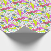 Papier Cadeau Retro Vintage 80s and 90s Style (Coin)