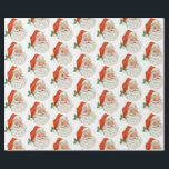 Papier Cadeau Rétro Vintage Jolly Santa Claus de Christmas<br><div class="desc">Envelopper le papier d'une image festive rétro. Le vieux Père Noël Jolly avec ses joues rousses et son sourire chaleureux et amical. Un peu de nostalgie de l'ancienne école pour les vieux temps,  cette image rappelle les souvenirs des célébrations du passé de Noël.</div>