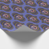 Papier Cadeau Retro Whimsical Aries Astrology Mandala Pattern (Coin)