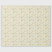 Papier Cadeau Retro Young Wild et trois Anniversaire (Plat)