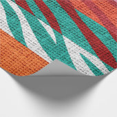 Papier Cadeau Retro Zebra Skin Imprimer Motif Burlap Rustique #5 (Coin)
