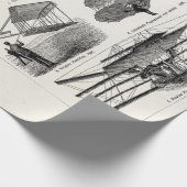 Papier Cadeau Rétros avions d'avions de dirigeables vintages (Coin)