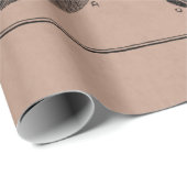 Papier Cadeau Rétros coeurs cardiaques d'anatomie de coeur (Coin rond)