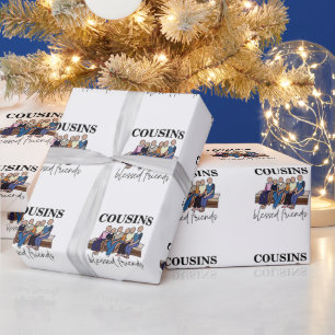 Papier Cadeau Réunion de famille des cousins amis bénis