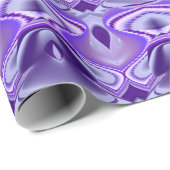 Papier Cadeau Rêve arc-en-ciel violet (Coin rond)