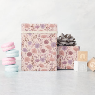 Papier Cadeau Rêve de Prairie de Fleurs Sauvages