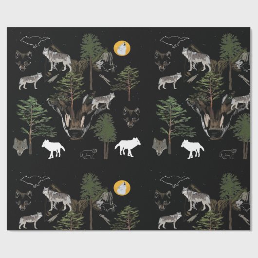 Papier Cadeau Rêve de Wolf (Plat)