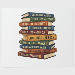 Papier Cadeau Rêve du Mois de l'Histoire des Noirs