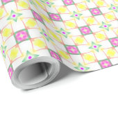 Papier Cadeau rêve matinal structure transparente jeu de couleur (Coin rond)