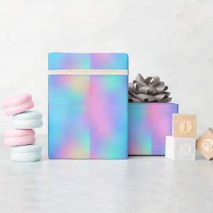 Papier Cadeau Rêve Pastel Holographique