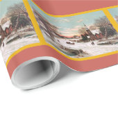 Papier Cadeau Réveillon de Noël (Coin rond)