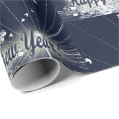 Papier Cadeau Réveillon du Nouvel An (Coin rond)