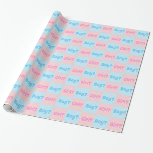 Papier Cadeau Révélation de genre de garçon ou de fille