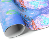 PAPIER CADEAU RÊVER DE SIRÈNE ! (Coin rond)