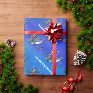 Papier Cadeau Rêver d'un grand Noël blanc