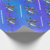 Papier Cadeau Rêver d'un grand Noël blanc (Coin)