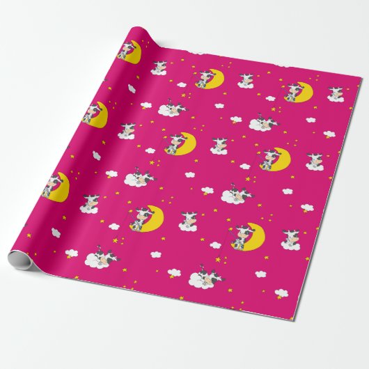 Papier Cadeau Rêver la vache (Déroulé)