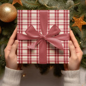 Papier Cadeau Révère rustique | Embracer la ferme rouge Plaid