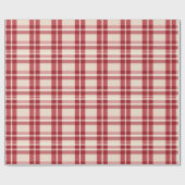 Papier Cadeau Révère rustique | Embracer la ferme rouge Plaid (Plat)