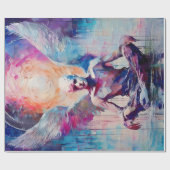 Papier Cadeau Reverence & Sunrise, Collage de papier Angel Guard (Plat)