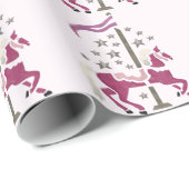Papier Cadeau Rêves de carrousel (Coin rond)