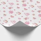 Papier Cadeau Rêves de fraises ! (Coin)