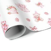 Papier Cadeau Rêves de fraises ! (Coin rond)