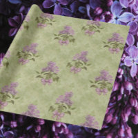 Rêves de Lilas Antique Vert Damassé Toute Occasion