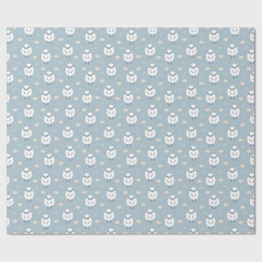 Papier Cadeau Rêves doux Compter les moutons (Plat)