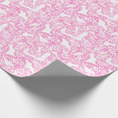Papier Cadeau Rêves papillons (rose) (Coin)