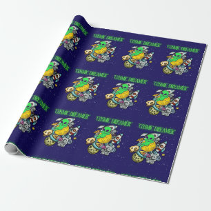 Papier Cadeau rêveur cosmique