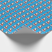 Papier Cadeau Rex La TV Terrier Joyeux Noël (Coin)