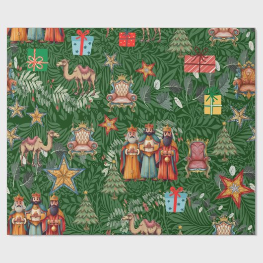 Papier Cadeau Reyes Magos de Oriente (Plat)