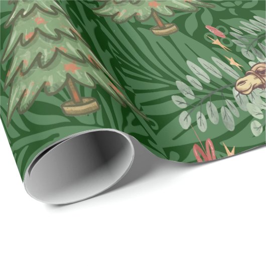 Papier Cadeau Reyes Magos de Oriente (Coin rond)