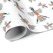 Papier Cadeau rez couteau guerrier (Coin rond)