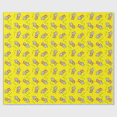 Papier Cadeau Rhino Rainbow Cute Kids Rhinoceros (Plat)