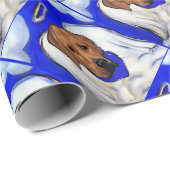 Papier Cadeau Rhodesian Ridgeback (Coin rond)