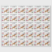 Papier Cadeau Rhodesian Ridgeback Anniversaire Coloré Pastel (Plat)