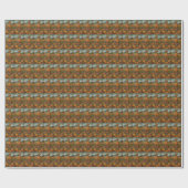 Papier Cadeau Rhodesian Ridgeback Automne Harvest Thankesgiving (Plat)